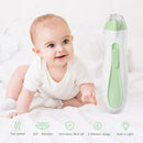 Baby Nail Trimmer Electric, 15 in 1 Baby Nail Clippers for Gentle Nail Care, Rechargeable Baby Nail File Electric with Light &15 Grinding Pads for Infant Toddler, Green by TinyTreasures Baby Boutique