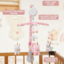 Baby Crib Mobile - Unicorn Crib Mobile for Girls with 25 Inches Mobile Arm and 35 Lullabies Musical Box, 3 Modes Digital, Volume Control, Essential Gift for Infant Bedroom Hanging Decor by TinyTreasures Baby Boutique