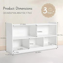 Montessori Shelf, Wooden Toy Storage Organizer for Books Toys, 2 Shelf Bookcase, 5-Section Storage Cabinet, Toddler Book Shelf for Kids Rooms, Playroom, Nursery, Kindergarten by CozyNest Decor