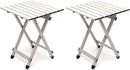 SUNNYFEEL Folding Camping Table - Lightweight Aluminum Portable Picnic Table, 18.5L x 18.5W x 24.5H Inch for Cooking, Beach, Hiking, Travel, Fishing, BBQ, Indoor Outdoor Small Foldable Camp Tables by GreenHaven Gardens