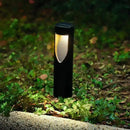 Techko Outdoor Solar Cylinder Bollard Path Lights, Modern Design, Waterproof IP65, Garden Lights for Landscape, Yard, Walkway, Pathway, Matte Black by GreenHaven Gardens