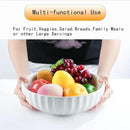 Ceramic Fruit Bowl for Home Kitchen Decor, 10" Large Fruit Basket,Decorative Fruit Storage for Table Countertop, Fruit and Vegetable Holder by CozyNest Decor