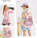 KL928 Girls Bowknot Polka Dot Cute Mini Backpack Small Daypacks Convertible Shoulder Bag Purse for Women by TinyTreasures Baby Boutique