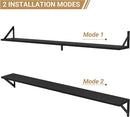 Heimlove 48 Inch Large Wall Bookshelves Set of 3, Wall Mounted Bookshelves,Heavy Duty Wooden Shelves for Living Room,Bedroom,Kitchen,Laundry Room Storage & Decor by CozyNest Decor