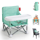 Tiny Marvels Portable 3-in-1 Baby Booster Seat – Cozy Floor Seat, Feeding Seat with Tray, Toddler Booster – Compact, Foldable, Safe with Child Safety Belt Carry Bag – Perfect for Travel & Family Time by TinyTreasures Baby Boutique