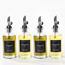 Molimoli Olive Oil Dispenser Bottle for Kitchen With Weighted Pourer - Glass Cruet Set of 4 | 350ml by CozyNest Decor