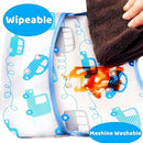 Baby bibs Waterproof Toddler bib - Feeding bib with Pocket for Infant Boy Girl Washable 6-36M by TinyTreasures Baby Boutique
