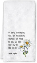 Inspirational Kitchen Hand Towel, Hostess Gift for Women, Christian Quote Waffle Weave Towel, Faith Decor Accent for Kitchen or Bathroom by CozyNest Decor