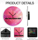 Generic Custom Wall Clock Personalized Clocks with Photo Text Logo That PVC Customized Round Silent Clock for Living Room Family Friends Gifts, 12inch-30cm by TinyTreasures Baby Boutique