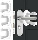 Child Proof Door Lever Lock, 3 Pack Door Locks for Kids Safety, Baby Proofing, 3M Adhesive, Door Handle Child Proof, Baby Safety Locks for Toddlers (White) by TinyTreasures Baby Boutique
