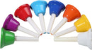 8 Note Hand bells, Colorful Handbells Musical Instrument for Kids Adults School Church Wedding by TinyTreasures Baby Boutique