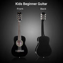 ADM Beginner Acoustic Classical Guitar 30 Inch Nylon Strings Wooden Guitar Bundle Kit for Kid Boy Girl Student Youth Guitarra Online Lessons with Gig Bag, Strap, Tuner, Extra Strings, Picks,Black 1 by TinyTreasures Baby Boutique