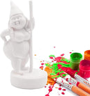 Paint Your Own Garden Gnome Statues, Unpainted Pole Dancing Gnome Statue, Unpainted DIY Gnome Figurines, Funny Outdoor Gnome Figure, Dancing Lady Gnome Statue(6.7"/17 cm) by GreenHaven Gardens