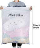 Large Mesh Laundry Bags, 2 Pack 35 in x 27 in Washable Fine Net Washing Machine Bags for Delicates, Blankets, Comforters, Bedding, Clothing, Toys, Pet Items by TinyTreasures Baby Boutique