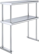 AmGood Double OverShelf Stainless Steel NSF - Many (30" Long x 12" Deep) by CozyNest Decor