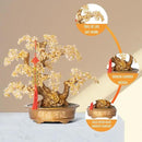 Natural Citrine Gemstone Crystal Bonsai Tree of Life（1,350 Gemstone Count） Large Feng Shui Money Chakra Tree for Luck and Wealth Desk Decoration 20 Inches by GreenHaven Gardens