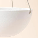 LA Jolie Muse Hanging Planter - 10 Inch Hanging Planters for Indoor Plants, Hanging Pots for Plants Indoor Outdoor, Set of 2, White by GreenHaven Gardens