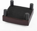Joveco Small Foot Rest Stool Ottoman, 15" Leather Footrest Square Footstool with Non-Skid Plastic Legs, for Chair, Under Desk, Office, Living Room, Brown by CozyNest Decor
