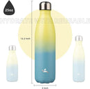 Insulated Water Bottles,25 oz Double Wall Stainless Steel Vacumm Metal Flask for Sports Travel,Sandy Beach by CozyNest Decor