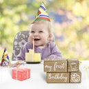 Baby Monthly Milestone Blocks for Boy or Girl, Milestones Age Photo Block Set for Baby Shower, Pregnancy Countdown, 7 Pcs by TinyTreasures Baby Boutique