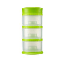 Innobaby Packin' Smart Stackable and Portable Storage System for Formula, Liquid, Baby Snacks and More. 3 Stackable Cups in Lime. BPA Free, 12 Ounce by TinyTreasures Baby Boutique
