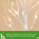 2ft Lighted Indoor & Outdoor Birch Tree by EP Designlab LLC