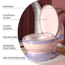 Potty Training Toilet, Realistic Potty Training Seat, Toddler Potty Chair with Soft Seat, Removable Potty Pot, Toilet Tissue Dispenser and Splash Guard, Non-Slip for Toddler& Baby& Kids by TinyTreasures Baby Boutique
