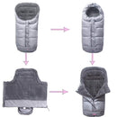 Anti-Kick Winter Water Proof Cozy Warmer Baby Footmuff Fits for Most of Strollers, Jogger, Reversible from Blanket to Sleeping Bag, Strap Position Adjustable,Safe and Practical Featurs by TinyTreasures Baby Boutique