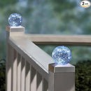Solar Post Cap Lights Deck Fence 4x4 Outdoor Lighting for Garden, Patio (Cool White, 2 Pack) by GreenHaven Gardens