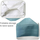 TcaFmac Organization and Storage Basket for Organizing - 16x12x12 inch Large 2 Pack Fabric Storage Cubes, Collapsible Storage Bins for Shelves Box Closet Cloth Home Toy Books Kids (White & Green) by CozyNest Decor