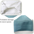 TcaFmac Organization and Storage Basket for Organizing - 16x12x12 inch Large 2 Pack Fabric Storage Cubes, Collapsible Storage Bins for Shelves Box Closet Cloth Home Toy Books Kids (White & Green) by TinyTreasures Baby Boutique