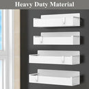4 Pack Magnetic Spice Rack Organizer for Refrigerator and Oven, White Fridge Organizers and Storage for Kitchen by CozyNest Decor