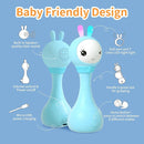 alilo Yoyo Talking Bunny Baby Singing Musical Rattle, Mimicking Toys Repeats What You Say, Preloaded 90+ Audio Content, ABC/Number/Notes Learning Toys for Toddlers Infant Newborn Boy Girl Gifts by TinyTreasures Baby Boutique