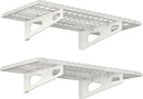 2-Pack 1.5x3FT Garage Shelving 17.7-inch-by-35.8-inch Wall Shelf Garage Storage Rack Wall Mounted Floating Shelves,White by GreenHaven Gardens