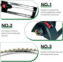 Lawn Sprinkler, 18 Brass Nozzles Garden Water Oscillating Sprinkler for Yard Covers up to 3,600 sq.ft, Heavy Weight Base, Built-in Spray Jet Cleaning Needle by GreenHaven Gardens