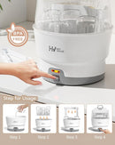 HEYVALUE Bottle Sterilizer, Baby Bottle Sterilizer, Easy One Button Control Electric Bottle Sterilizer (Esterilizador de Biberones), for Baby Bottles, Pacifiers, Breast Pump Parts, BPA-Free by TinyTreasures Baby Boutique