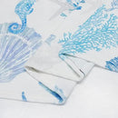 Blue Ocean Beach Throw Blanket Nautical Coastal Bed Blanket Starfish Seashell Coral Blankets Super Soft Flannel Fleece Throw Blanket for Couch Bed Decor “60 x80” by CozyNest Decor