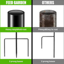 FEED GARDEN Adjustable 48 Inch Small Shepherd Hooks for Outdoor, Garden Hooks for Lanterns, Shepard Hooks for Hanging Plants, Bird Feeders, Solar Lights, Mason Jars, Weddings Decor,2 Pack by GreenHaven Gardens