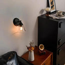 Moder 1-Light Black Wall Sconce Clear Glass Bell Shape Light Fixtures for Farmhouse, Bathroom, Living Room, Stairway Set of 2 by CozyNest Decor
