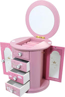 Pink Princess Castle Jewelry Box for Girls & Kids - Organizer Gift by TinyTreasures Baby Boutique