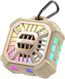 INSMY Shower Bluetooth Speaker, IP67 Waterproof Portable Small Multi Sync 100+ Speakers, Big Volume Booming Bass, 24H Playtime/Floatable/RGB Lights for Outdoor/Kayak/Beach/Golf (Khaki) by TinyTreasures Baby Boutique