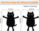 2PCS Microwave Heating Pads for Cramps Pain Relief, 17 * 9" Moist Microwavable Period Menstrual Heat Packs for Cramps, Back, Neck, Shoulder, Abdomen, Black Cat by CozyNest Decor
