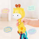 Baby Music Rattle, Teething Toys for Infants 6-12-18 Months Toddlers, Light-Up & Chew Sensory Toys for Baby Boy Girl Gifts (Giraffe) by TinyTreasures Baby Boutique