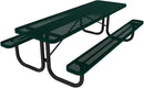 T8-P-DGRN Heavy Duty Rectangular Portable Picnic Table, 8 Ft, Dark Green, Made in America by GreenHaven Gardens