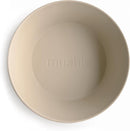 mushie Round Dinnerware Bowls for Kids | Made in Denmark, Set of 2 (Vanilla) by TinyTreasures Baby Boutique