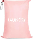 MissBoy Laundry Bag, Nylon Dirty Clothes Storage Bag, Splash-proof Travel Camping Laundry Bags with Zip, Lightweight Foldable Swimming Dry Wet Bag by TinyTreasures Baby Boutique