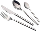 24 Piece Silverware Set For 6 Heavy duty 18/10 Stainless Steel Flatware Set Modern Design Knife/Fork/Spoon Mirror Polished Dishwasher Safe Cutlery Set with Gifts by CozyNest Decor