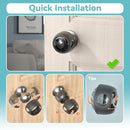 SAFELON 4 Pcs Transparent Safety Door Knob Covers for Toddler, Childproof Door Locks, Easy to Install (Clear-Black) by TinyTreasures Baby Boutique