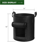 5-Pack 10 Gallon Potato Grow Bags, Garden Planting Bag with Reinforced Handle, Thickened Nonwoven Fabric Pots for Tomato, Vegetable and Fruits by CozyNest Decor