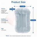 Baby Lounger for Newborn,Baby Nest for Newborn Soft Cotton Breathable for Playtime & Relaxation,Flat Babies Essentials Gifts Newborn Lounger for Boys & Girls 0-12 Months(Misty Blue) by TinyTreasures Baby Boutique